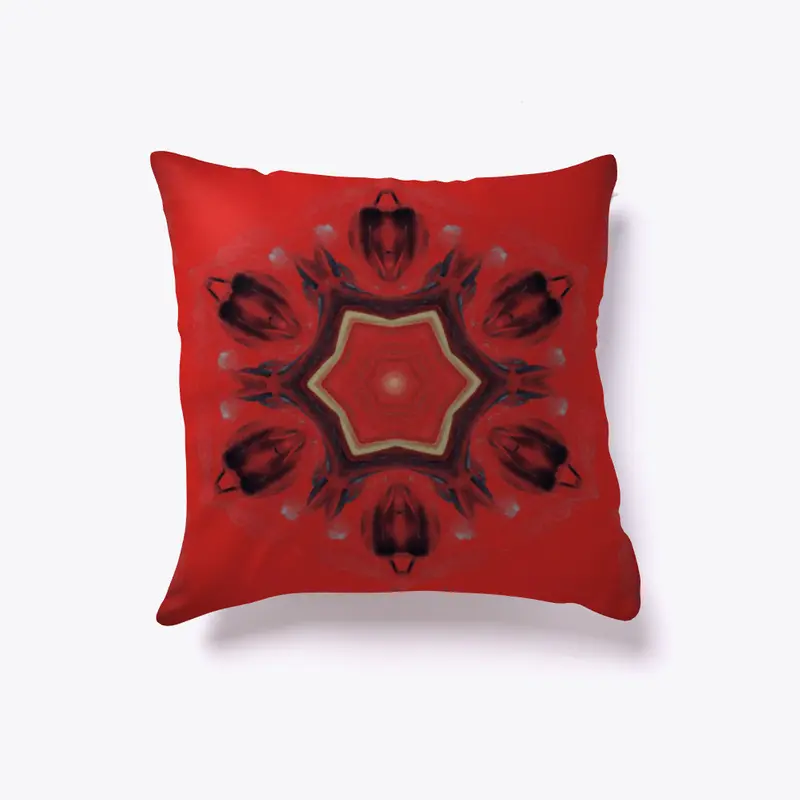 Red Chakra Decorative Pillow