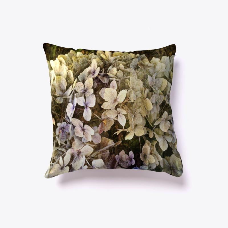 Hydrangea 1 Flower Artistic Pillow