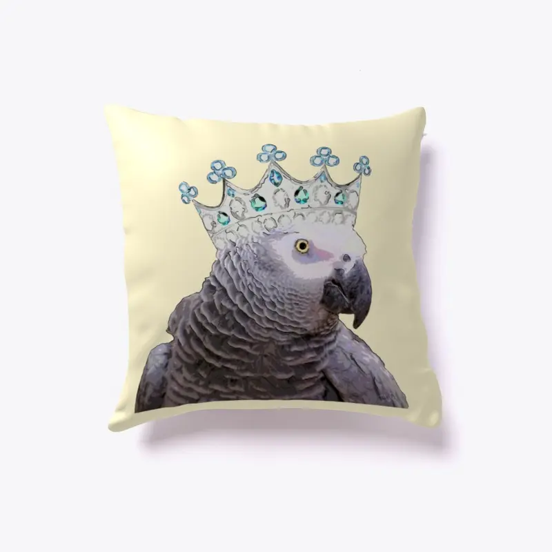 Royal Bird Watercolor Animal Pillow